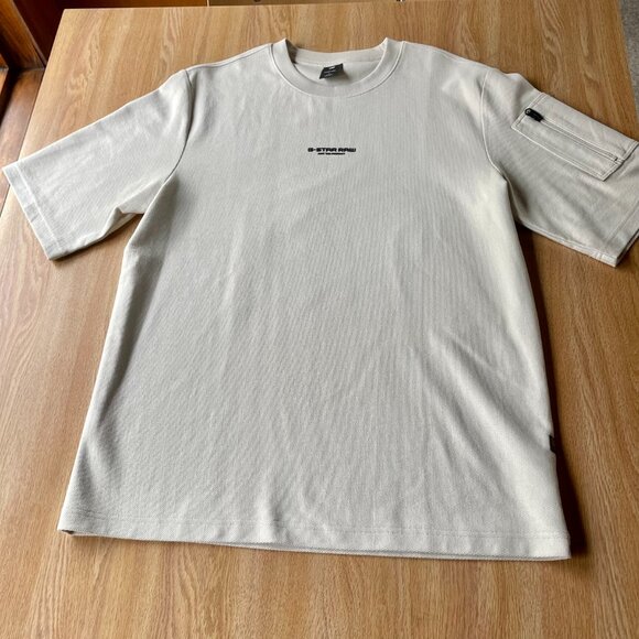 G-STAR RAW Mens P-3 Short Sleeve Tweeter Whitebait - Picture 2 of 12